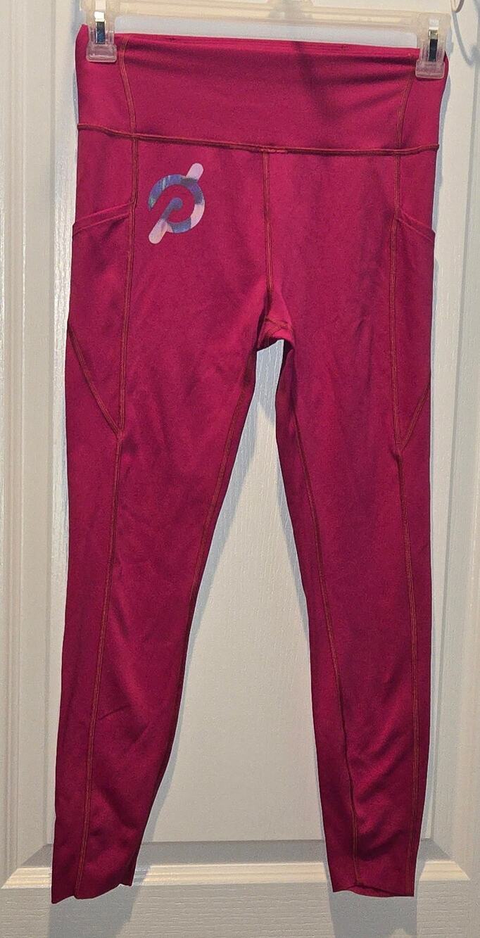 PELOTON Move Mission Tulip Hem Legging sz M hot pink